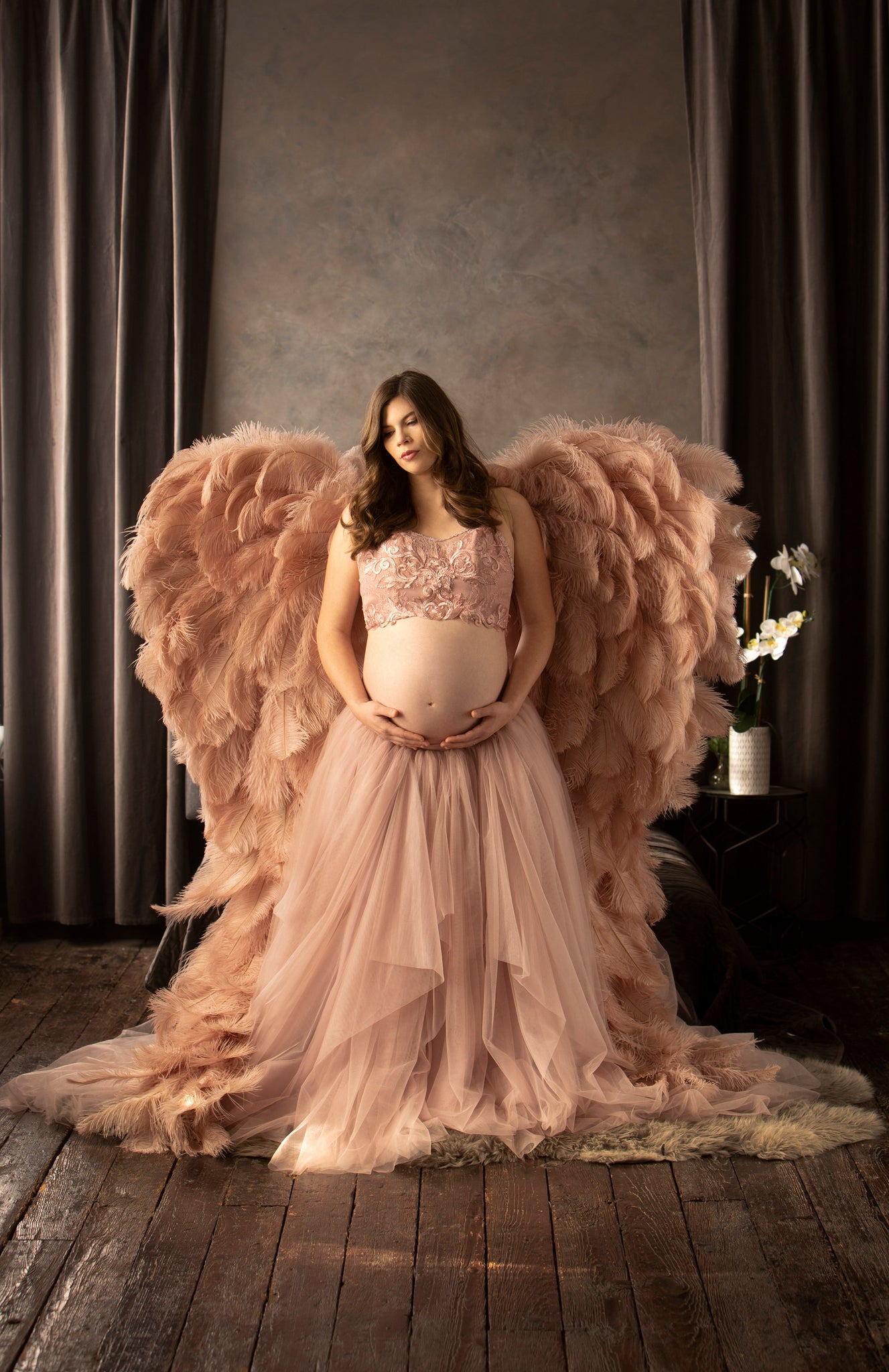 Kyndra Jade Angel Wings Maternity Session